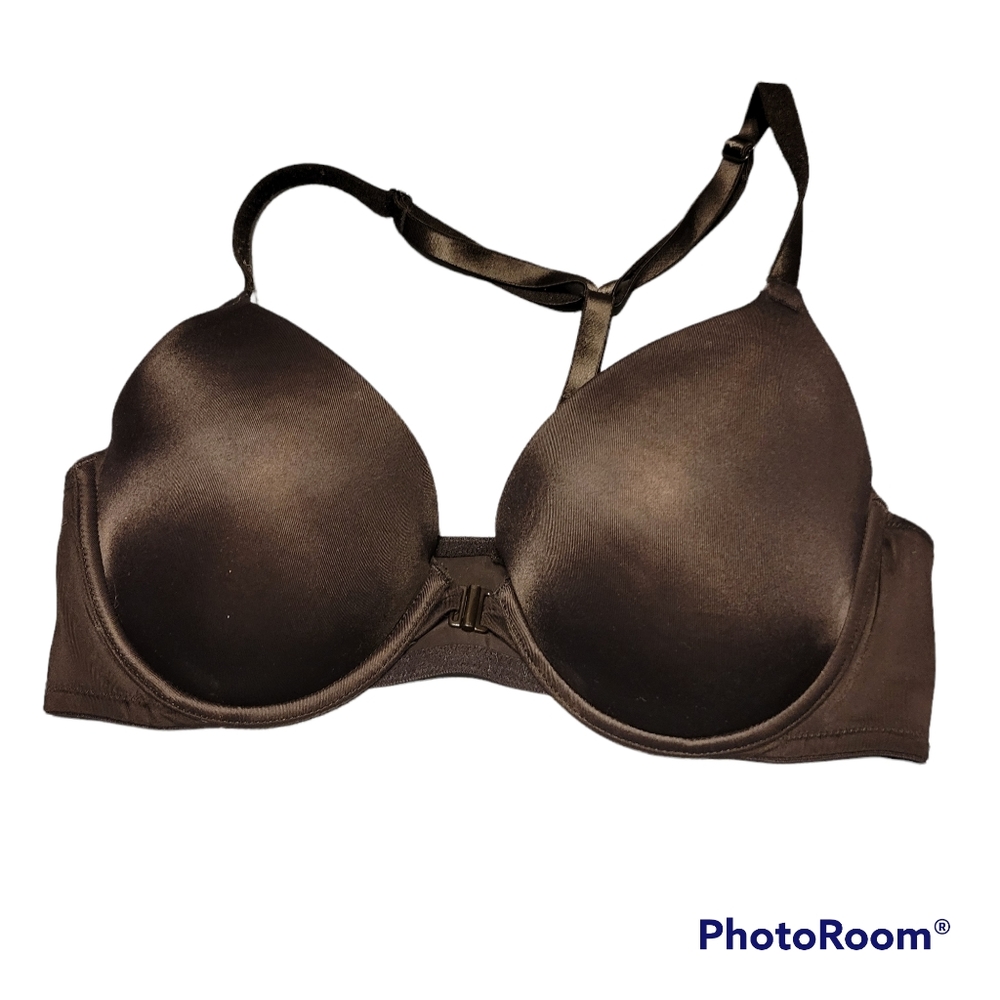 Black 'Pink' pushup bra, Size 36C.